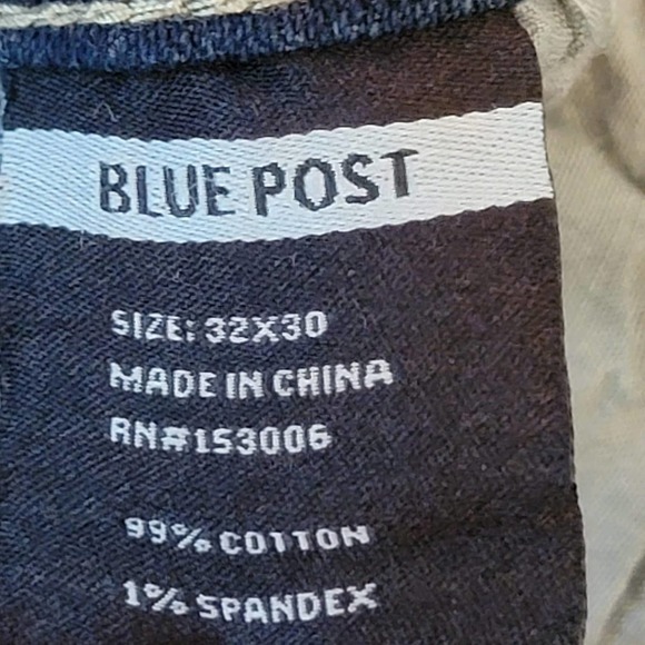 New BLUE POST Slim Stretch Jeans Blue NWT 32 x 30 - Picture 11 of 16